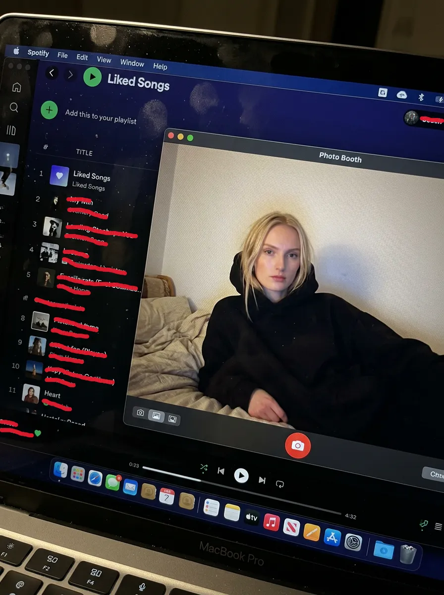 Julia on laptop
